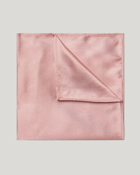 Silk Satin Pocket Square, Pink, hi-res